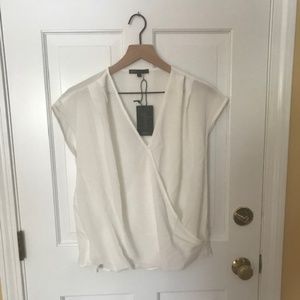 Sheer cream blouse